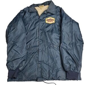Vintage Sherpa Lined Pepperidge Farms Bomber Employee Jacket Size Large 42 44